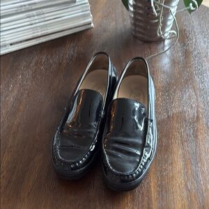 Black Patent Leather Loafers